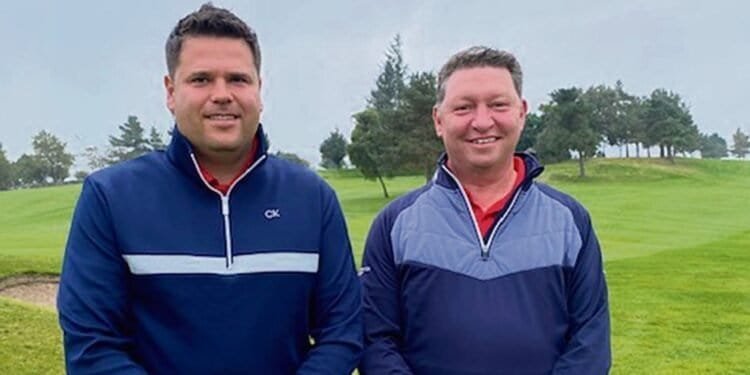 Gateway to Wales Golf Festival 2024 Breaks Records Again Pictured James Cullen and John McHugh of Silverdale Golf Club.