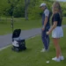 Harbor Links First U.S. Course to Use Food Delivery Robots a man and woman standing on a golf course
