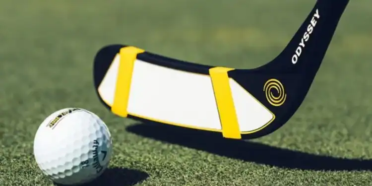 Limited-Edition Happy Gilmore Hockey Stick Putter and Balls a golf club and a golf ball
