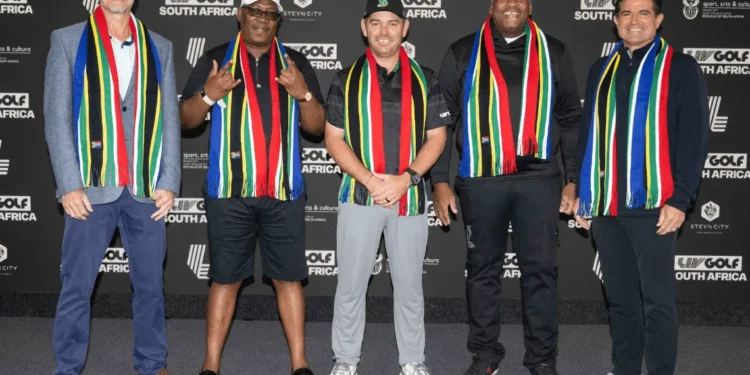 LIV Golf to Host First-Ever South Africa Tournament a group of men wearing colorful scarves