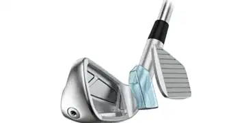 A close-up of a PING iDi driving golf club.
