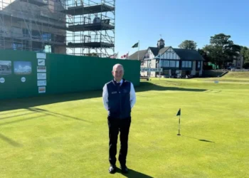 Royal Dornoch Wants Memories as Clubhouse Nears Retirement a man standing on a golf course
