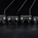 Scotty Cameron New Limited-Edition Phantom Black Putters a row of golf clubs