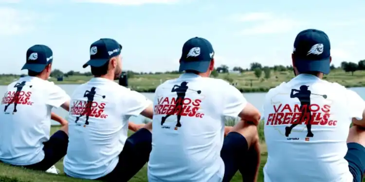 Fireballs GC Launches New Fan-Wear for Andalucía Event a group of men sitting on grass