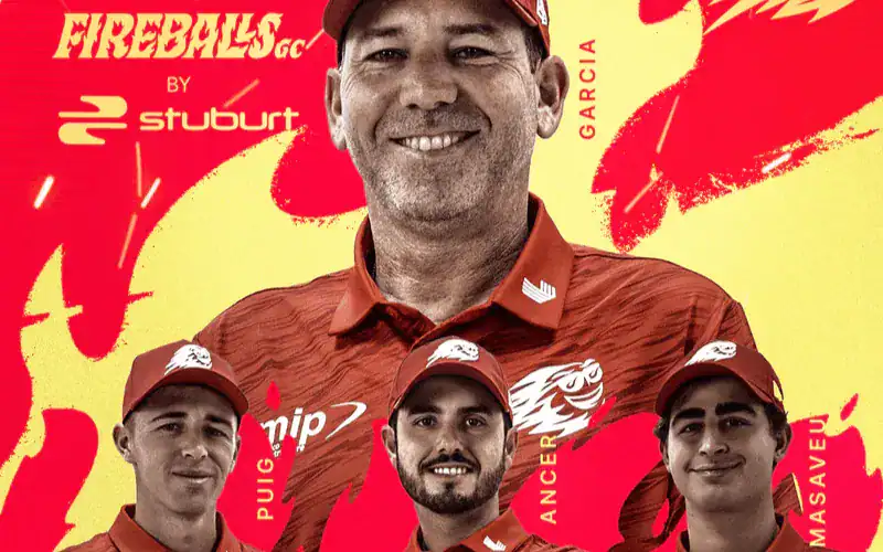 Fireballs GC Launches New Fan-Wear for Andalucía Event a collage of a man wearing red hats.