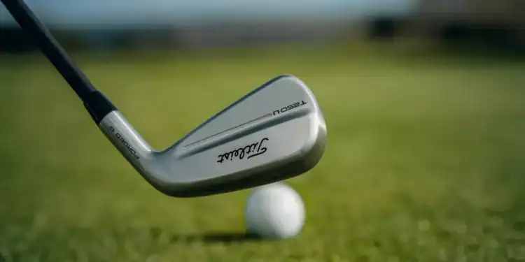 Discover Titleist's New T-Series Irons: T250•U & U•505 The new Titleist Expands T-Series with New T250•U and U•505 Utility Irons addressing a golf ball.