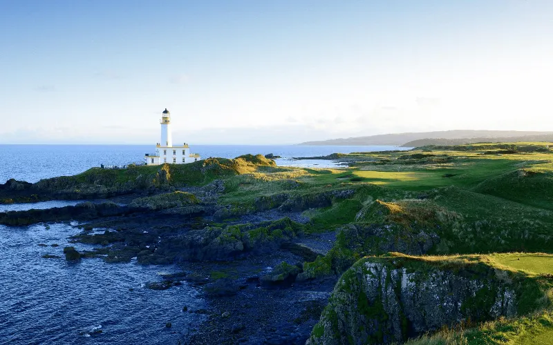 Ailsa Course Reopens After £1m Coastal Redesign a lighthouse on a rocky island