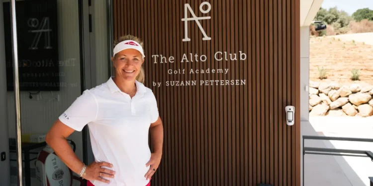 World-Class Golf Academy Opens at The Alto Club a woman standing in front of a door