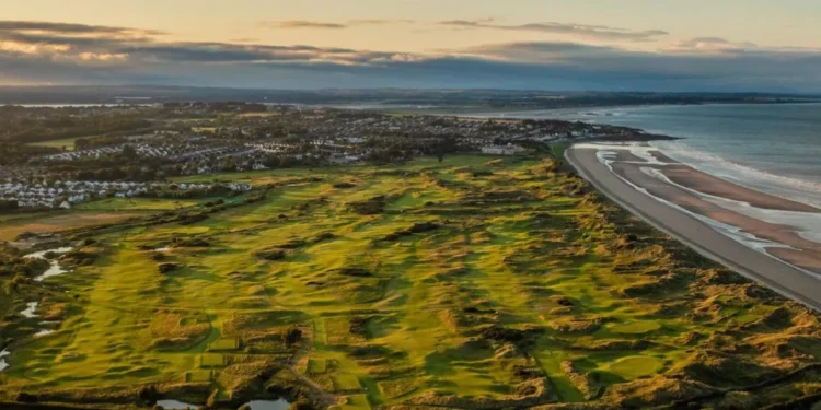 Ultimate Irish Jameson Golf Links Experience Launched a golf course with a beach and water in the background