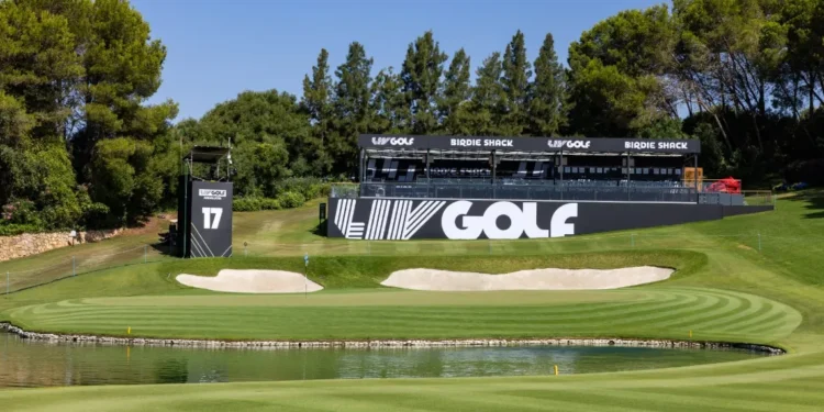 LIV Golf Andalucía 2026 to Return to Real Club Valderrama a golf course with a pond and a large black sign
