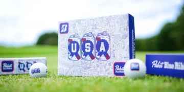 Golf balls themed for Ryder Cup 2025