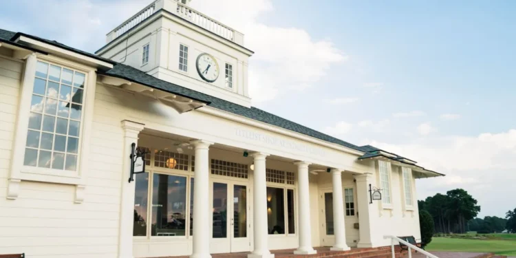 New Titleist Shop Pinehurst Combines History and Innovation Elegant building with historical architecture.