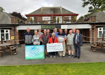 CW Jones Open 2025 at Arrowe Park Supports Claire House Group photo supporting children's hospice charity.