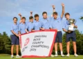 Cheshire Wins English Boys' County Title Celebrating English Boys County Champions victory.