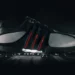 Stylish black and silver golf shoe