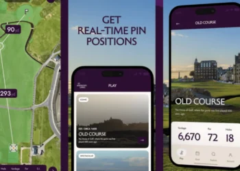 Golf app showcasing course information