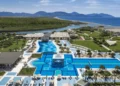 Hilton Dalaman 18-hole championship golf course construction site December 2025 Mediterranean Sea views Turkey.